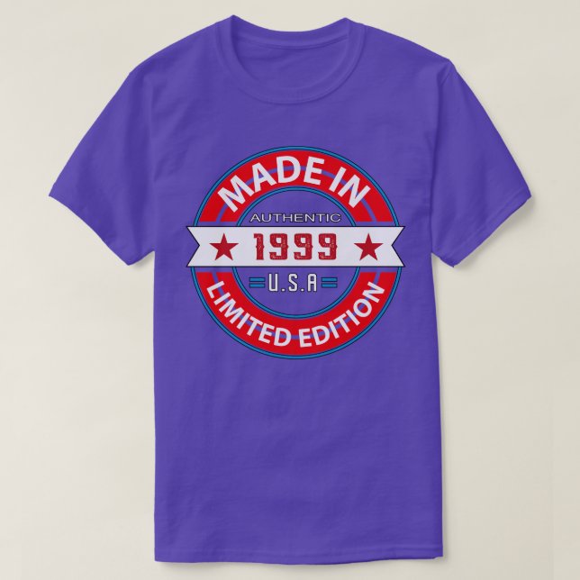 Camiseta 1999 24 Anos (Frente do Design)