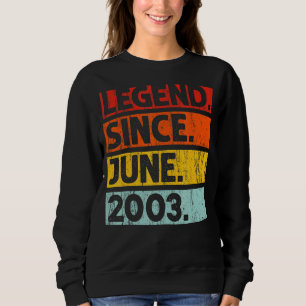 Camiseta 19.ª Lenda De Aniversário Desde Junho De 2003 19 A