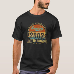 Camiseta 19.º Nascer De Aniversário Em Dezembro De 2002 19