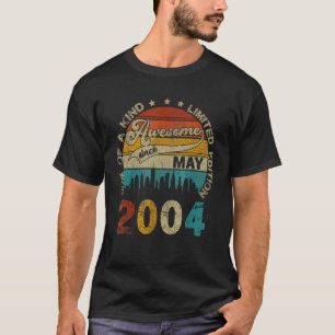 Camiseta 19 anos 19. Aniversário fantástico desde maio de 2
