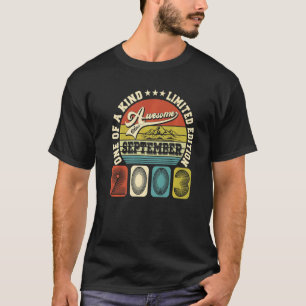 Camiseta 19 anos 19 anos Aniversário fantástico desde setem