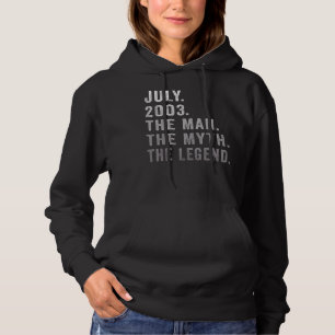 Camiseta 19 Anos Aniversário O Homem Mite Legenda 20 Julho