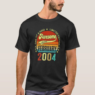 Camiseta 19 anos é incrível desde fevereiro de 2004 19º ani