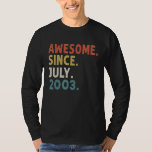Camiseta 19 anos é incrível desde julho de 2003 19º anivers