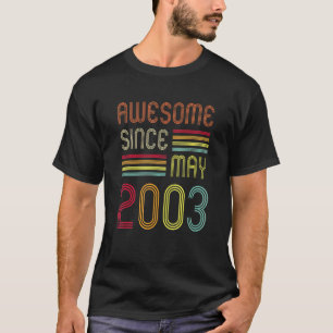 Camiseta 19 anos é incrível desde maio de 2003 50º aniversá