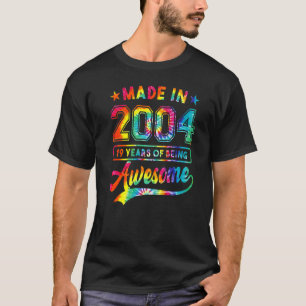 Camiseta 19 anos Tie Dye 19th Birthday Women Girl Aweso
