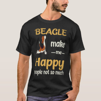 Camiseta 19 Beagle Me Faz Feliz Pessoas Não Tanto Beagle
