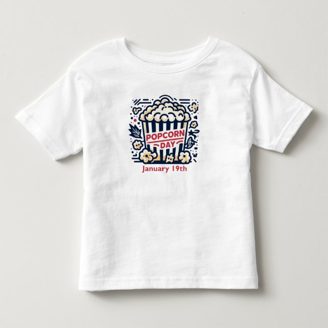 Camiseta 19 de janeiro - Dia da pipoca (Frente)