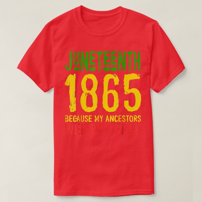 Camiseta 19 de junho de 1865 Dia da Liberdade  (Frente do Design)