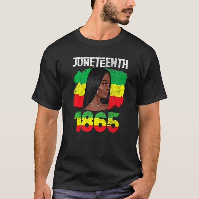 Camiseta 19 de junho Liberdade Negra (Frente)