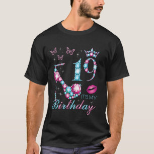 Camiseta 19 É o meu aniversário de 19 anos É o meu décimo n