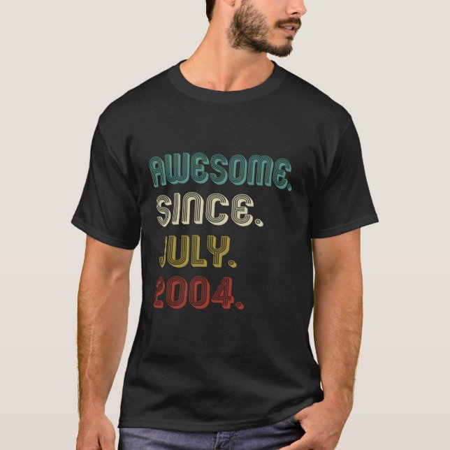 Camiseta 19 Impressionante Desde Julho De 2004 19º (Frente)