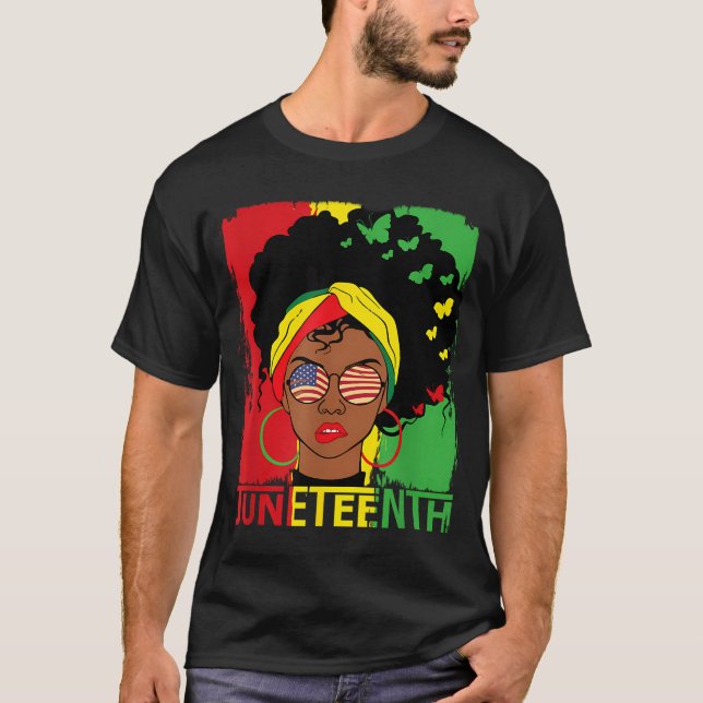 Camiseta 19 Lembrando Meus Ancestrais Liberdade Negra (Frente)