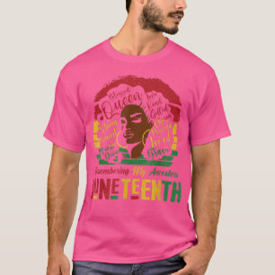 Camiseta 19 Lembrando Meus Ancestrais Mulheres Negras Bl