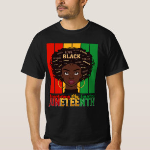 Camiseta 19 Lembrando Minha Ancestral Garota Melanina