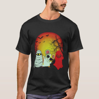 Camiseta 19 Porquinho-da-índia no abóbora de Halloween