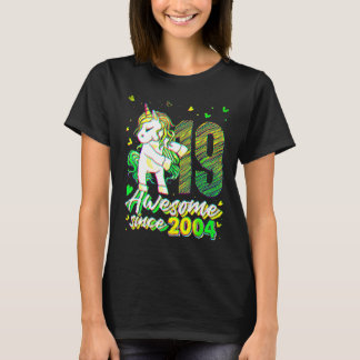 Camiseta 19 Years Old  Unicorn Flossing 19th Birthday Unico