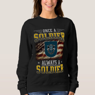 Camiseta 19th Special Forces Group Veteran Always a Soldier