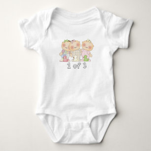 Camiseta 1 3 da objectiva tripla Cuties
