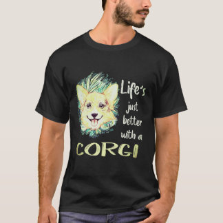 Camiseta 1 A Vida é Só Melhor Com Um Corgi