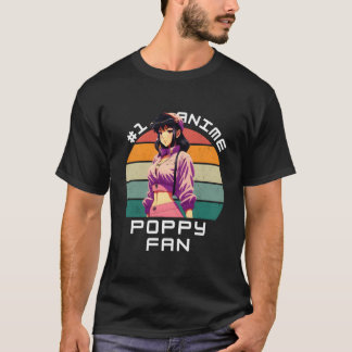 Camiseta 1 Anime Poppy Ga Kawaii Bonito