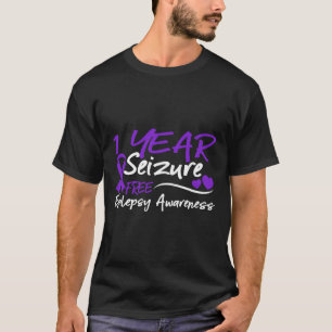 Camiseta 1 ano Atenção Livre à Epilepsia Precedida Mês