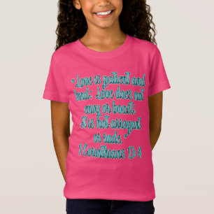Camiseta 1 Coríntios 13:4 O Amor É Paciente E Bondoso