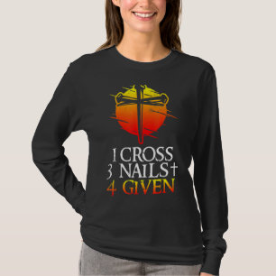Camiseta 1 cruz 3 Unhas perdoadas Faith Christian