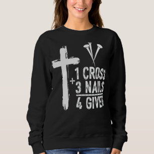 Camiseta 1 Cruz 3 Unhas Perdoadas Jesus Páscoa Cristã