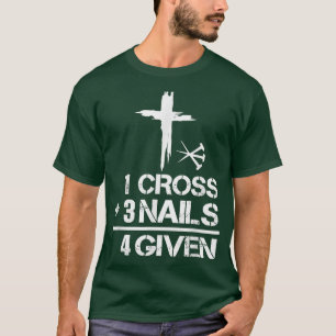 Camiseta 1 Cruz 3 Unhas Perdoadas Páscoa Cristã Presente 4
