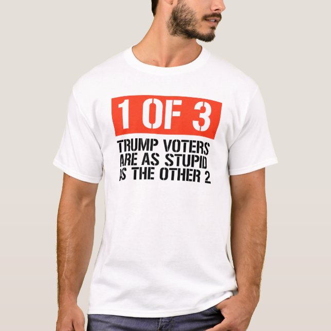 Camiseta 1 de 3 eleitores de Trump (Frente)