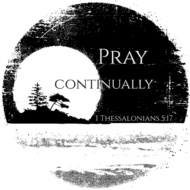 Camiseta 1 de Salónica 5:17 (Criador carregado)