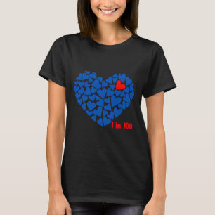 Camiseta 1 Em 100 Doença Cardíaca Congênita Conscientização