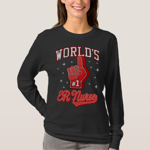 Camiseta 1 Enfermeira de UR do Mundo Número Um da Enfermeir
