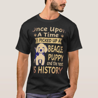 Camiseta 1 Era Uma Vez - Cachorrinho Beagle Beagle