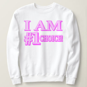 Camiseta "#1 ESCOLHA" Design de Expressão de Corte. Comprar