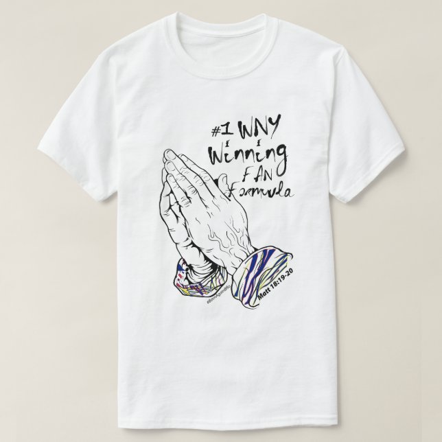 Camiseta #1 Fórmula de Ventilador WNY vencedora (Frente do Design)