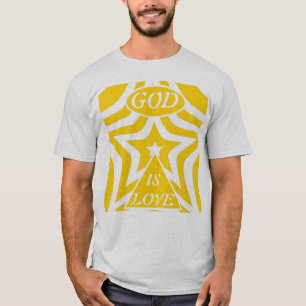 Camiseta 1 João 4:16 "Deus é Amor" Amarelo Ciber - Cristão