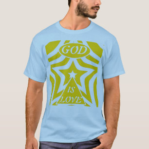 Camiseta 1 João 4:16 "Deus é Amor" Amarelo Ciber - Cristão