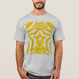 Camiseta 1 João 4:16 "Deus é Amor" Amarelo Cibernético - Cr