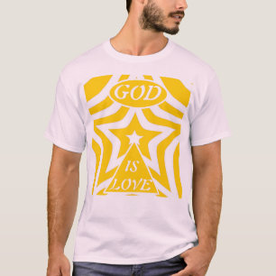 Camiseta 1 João 4:16 "Deus é Amor" Cyber Amarelo - Cristão