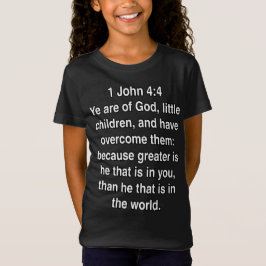 Camiseta 1 João 4 4 Maior É Ele Versículo Bíblico