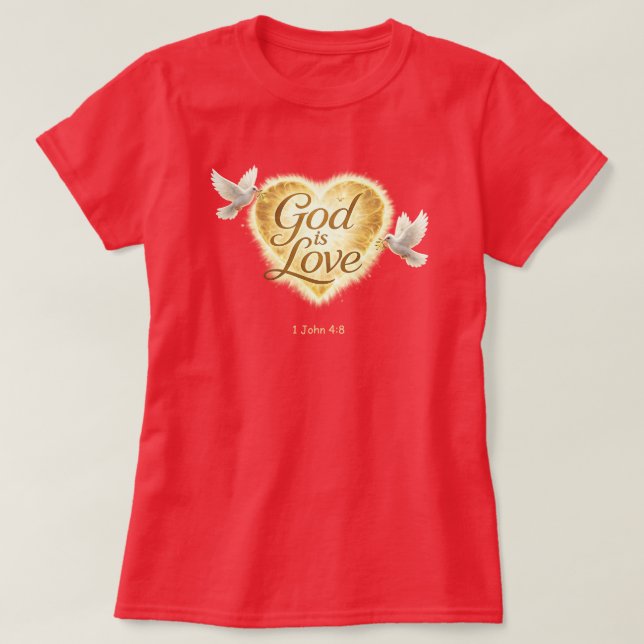 Camiseta "1 João 4:8" (Frente do Design)