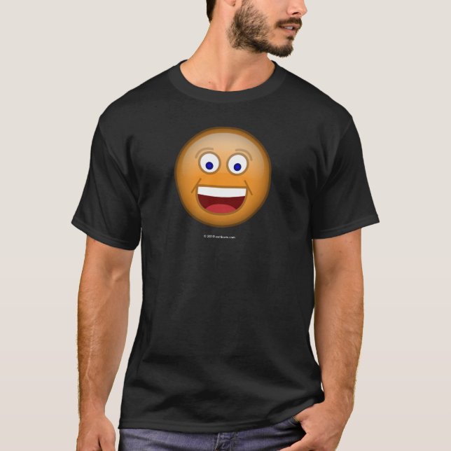 Camiseta 1 laranja feliz (Frente)