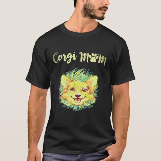 Camiseta 1 Mãe Corgi Corgi (Frente)