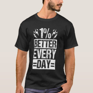 Camiseta 1 Melhor a Cada Dia Cartaz de Treino Motivacional