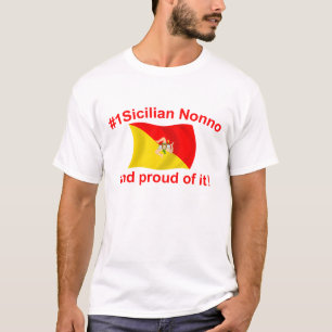 Camiseta #1 orgulhoso Nonno siciliano