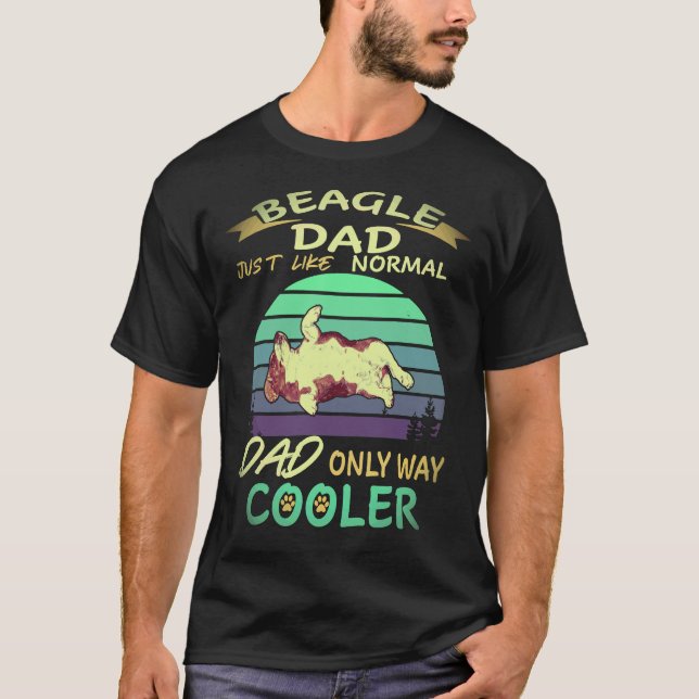 Camiseta 1 Pai - Beagle Pai Beagle Mais Gira (Frente)
