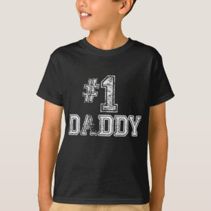 Camiseta 1 Pai - Presente de Dia de os pais Número Um