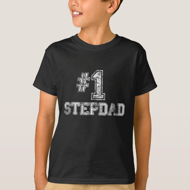 Camiseta 1 PassoPai Pai Passo Número Um Presente Dia de os  (Frente)
